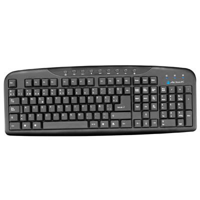 TECLADO ACTECK MULTIMEDIA PS2 NEGRO