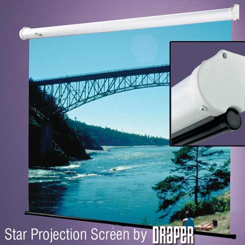 PANTALLA STAR DRAPER PARED MANUAL 2.13 X 2.13 M