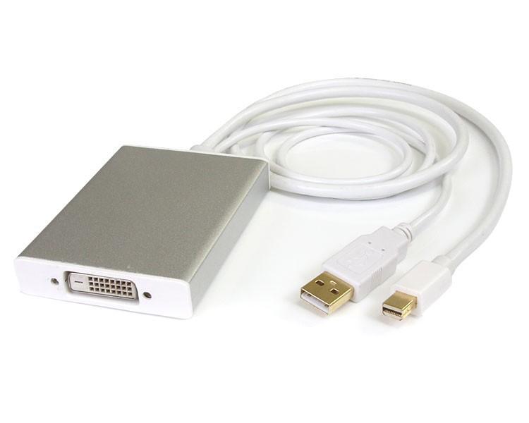 StarTech de Mini DisplayPort a DVI de doble enlace adaptador activo - Powered USB MDP2DVID de Mini DisplayPort a DVI Interfaz