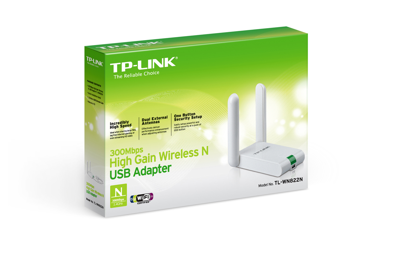 TP-LINK TL-WN822N 300Mbps High Gain Wireless USB Adapter