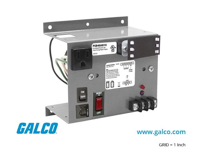 FUNCTIONAL DEVICES| PSB40AB10 / PSB40AB10 POWER SUPPLY BRACKET 40VA 120-24Vac