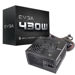 EVGA PW 100-W1-0430-KR EVGA 430 W1 80+ WHITE 430W 24 PIN ATX PCIE 1x 8pin (6+2) SATA x 6