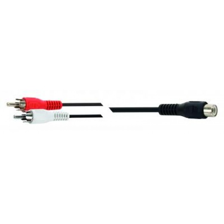 CABLE JACK RCA A 2 PLUG RCA DE 15 CM