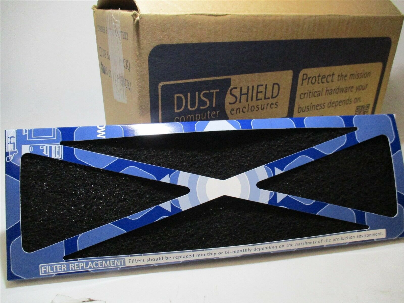 DustShield (DS612) 15"x 5"x 1/2" PC Thick Particulate & Fumes Filter - Pk of 12