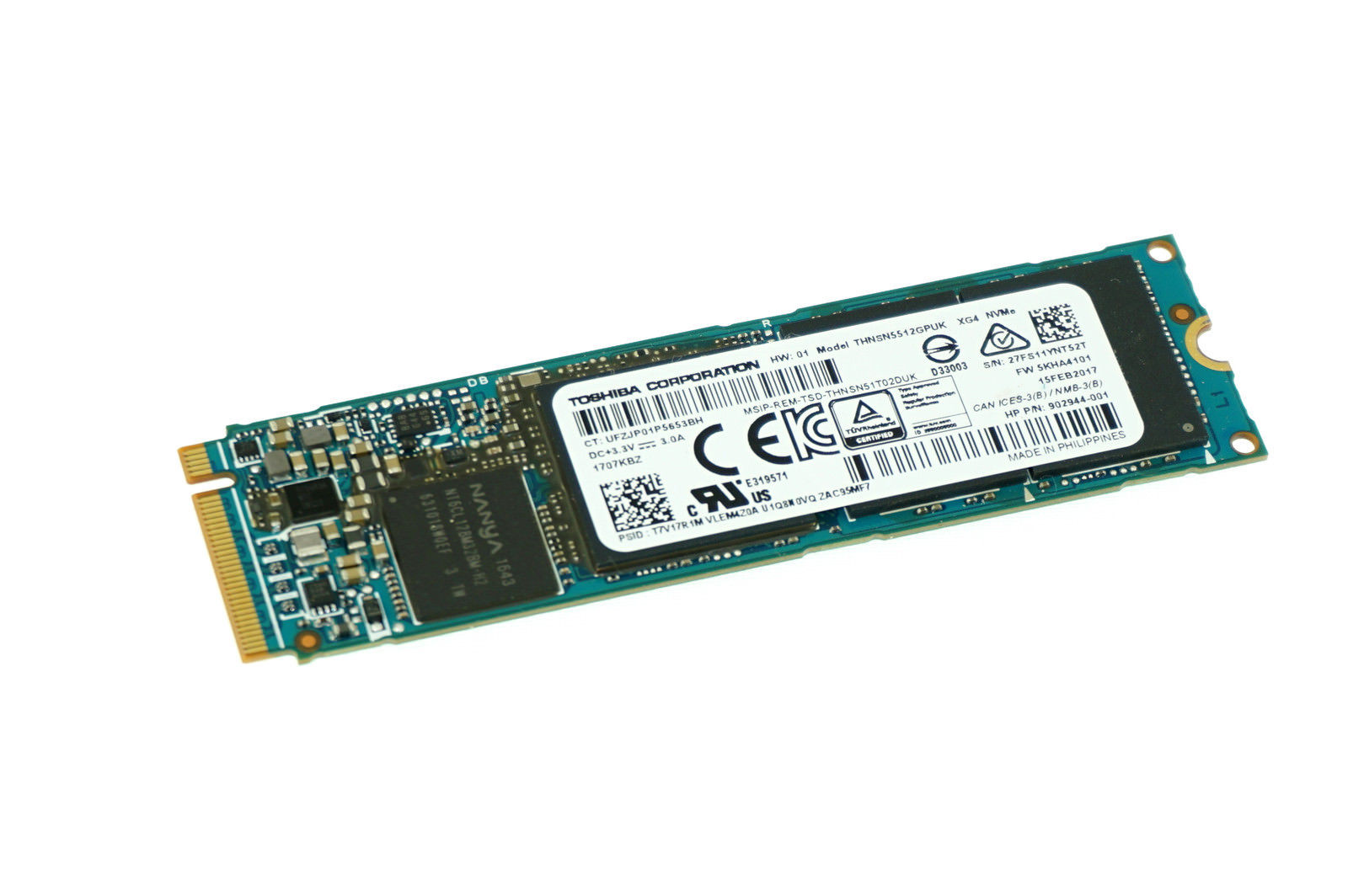 THNSN 5512 GPUK Genuino Original HP SSD 512 GB 15-BL 15-BL012DX (CA21)