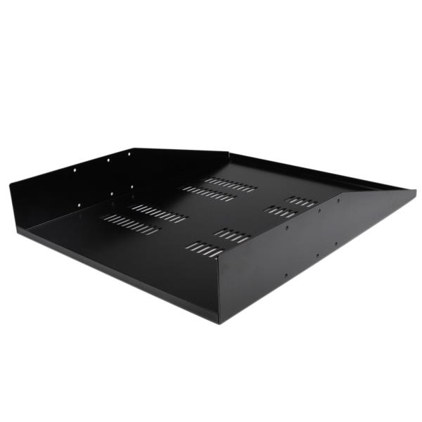 Charola 2U cantilever ventilada para rack de montaje en dos columnas - Estante con capacidad de 68kg
