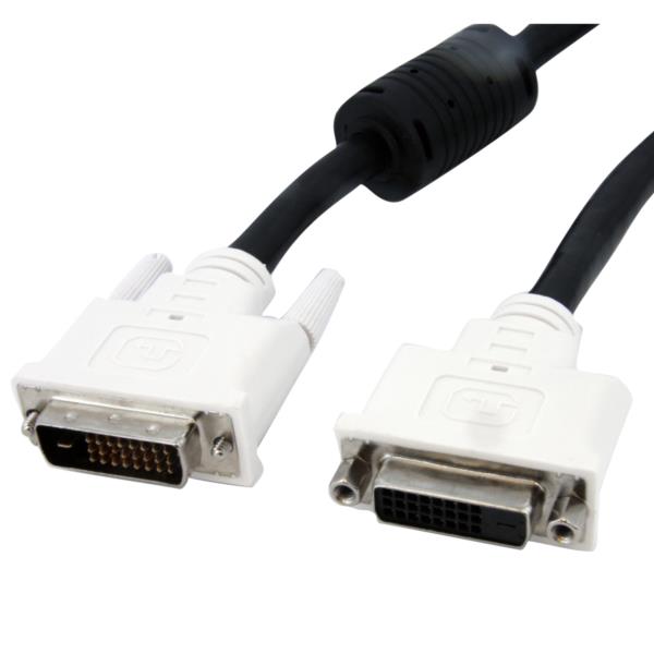 Cable de Extensión de 3m para Monitor DVI-D Doble Enlace - Macho a Hembra - Dual Link