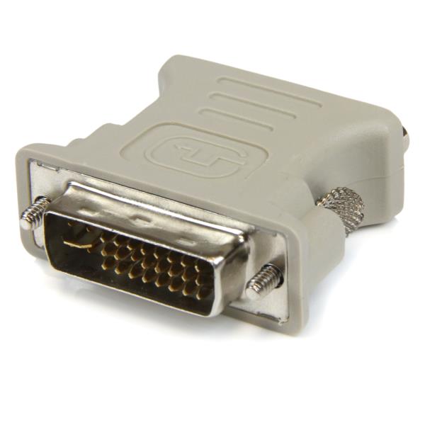 Adaptador Convertidor DVI-I a VGA - DVI-I Macho - HD15 Hembra - Blanco