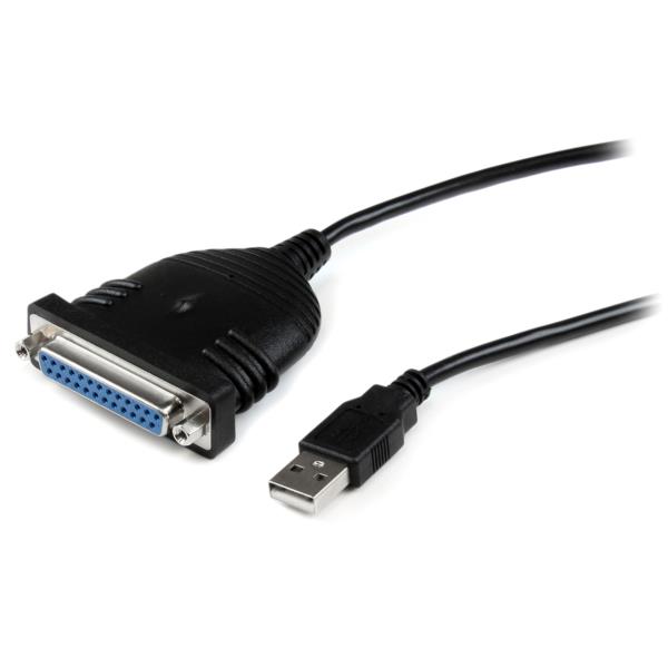 Cable  de 1.8m Adaptador de Impresora Paralelo DB25 a USB A