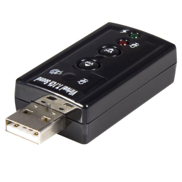 Tarjeta de Sonido 7.1 Virtual USB Externa Adaptador Convertidor