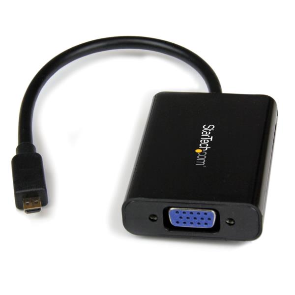 Cable Adaptador Externo Convertidor de Video y Audio Micro HDMI® a VGA - 1920x1200
