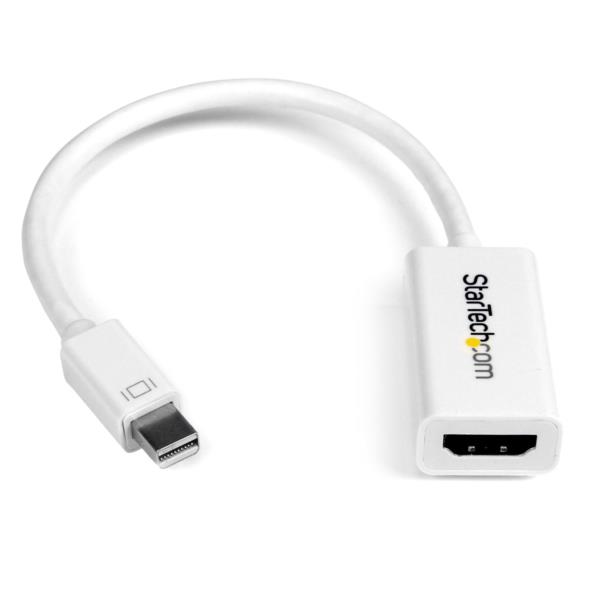 Convertidor de Video Mini DisplayPort? a HDMI® con Audio ? Adaptador Activo MDP 1.2 para MacBook Pro® ? 4K @ 30Hz - Blanco