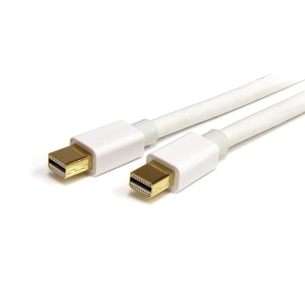 Cable de 2m de Monitor Mini DisplayPort? 1.2 Macho a MiniDP Macho- Mini DP Blanco 4k