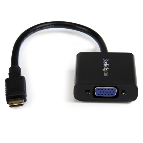 Adaptador Convertidor de Video Mini HDMI® a VGA 1080p - 1920x1200 - Activo - Cable