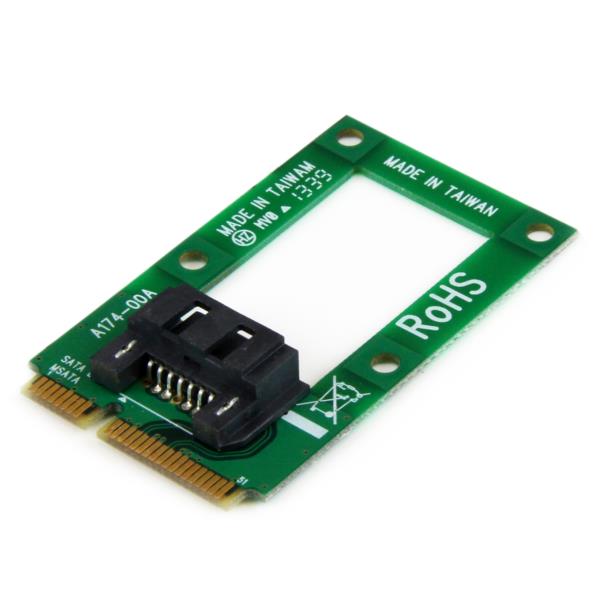 Adaptador mSATA a SATA para Disco Duro o SSD - Tarjeta Convertidora Mini SATA a SATA