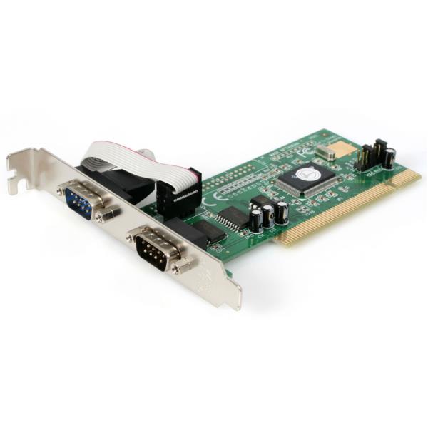 Tarjeta Adaptadora PCI de 2 Puertos Serial RS232 DB9 UART 16550 Serie - 5V