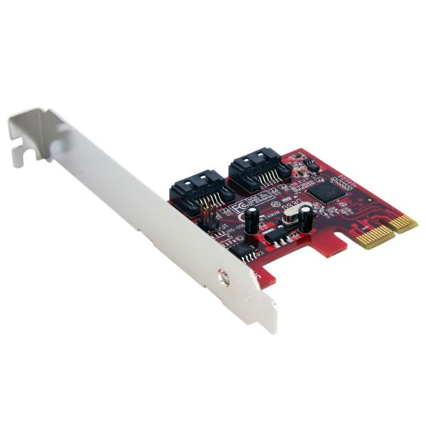 Tarjeta Adaptadora Controladora PCI Express PCIe 2 Puertos SATA Internos - SATA III