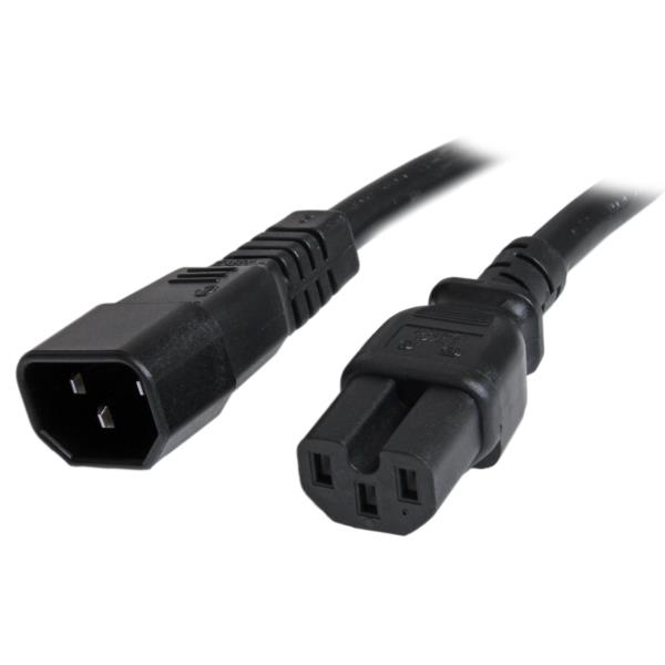 Cable 1.8m 14 AWG Adaptador Jumper Bridge IEC C14 a IEC C15 para Servidor UPS