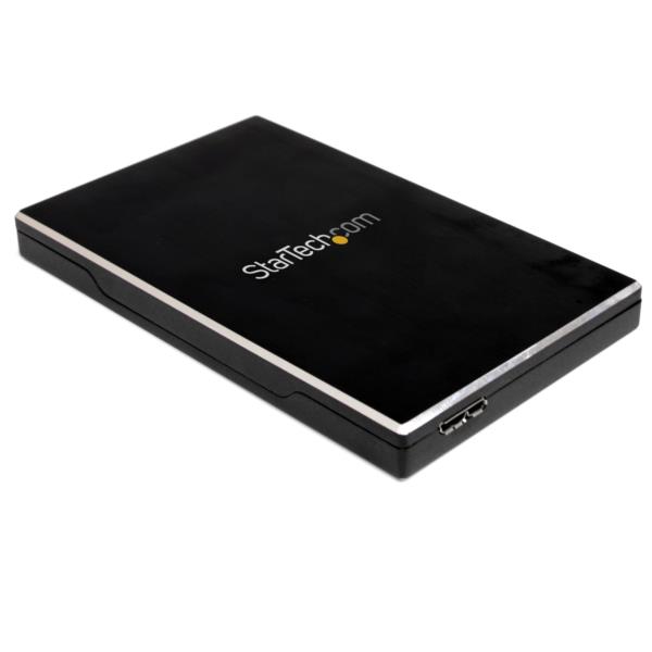 Gabinete de Disco Duro HDD 2.5" SATA externo USB 3.0 Super Speed - Negro Aluminio
