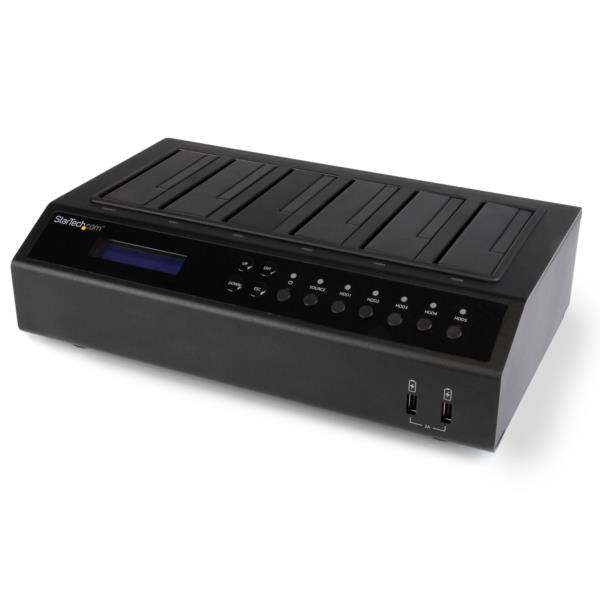 Base Dock USB 3.0 y eSATA Duplicador de Discos Duros con 6 Bahías SATA - Clonador y Borrador de Discos Duros 1:5