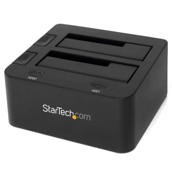 Docking Station USB 3.0 con UASP de 2 Bahías para Disco Duro o SSD SATA de 2.5 o 3.5 Pulgadas