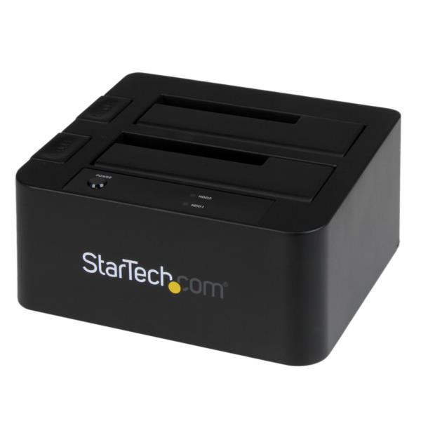 Docking Station eSATA USB 3.0 con UASP de 2 Bahías para Disco Duro o SSD SATA de 2.5 o 3.5 Pulgadas