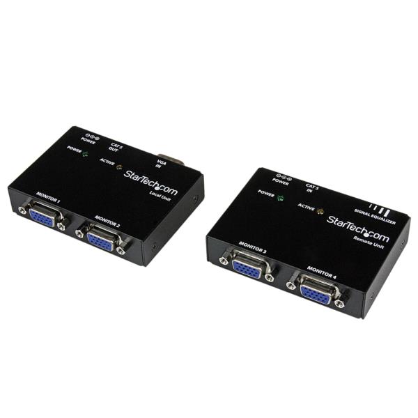 Kit Juego Extensor de Video VGA por Cable Cat5 UTP Ethernet de Red (Serie ST121)