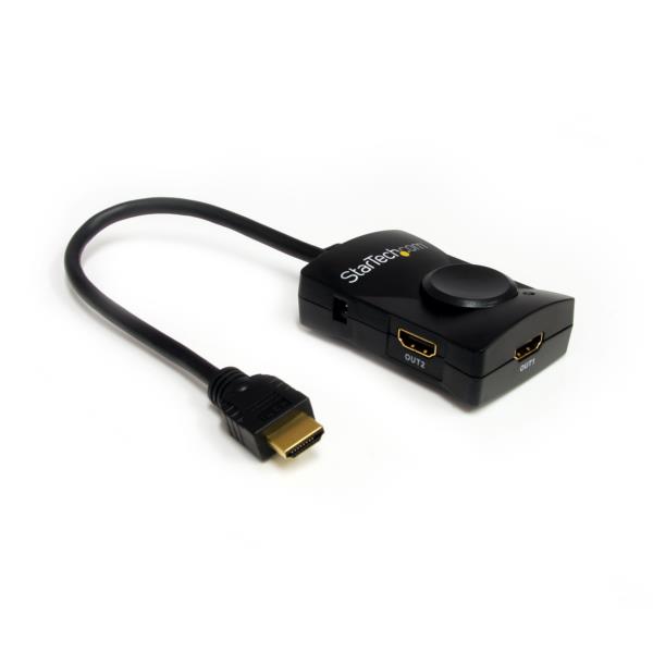 Divisor HDMI® de 2 Puertos con Audio - Alimentación USB - Splitter - 1080p