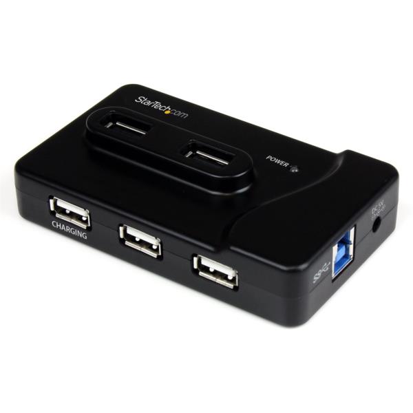 Concentrador Hub USB de 6 Puertos - 2x USB 3.0 -4x USB 2.0 - 1x USB Cargador de 2A