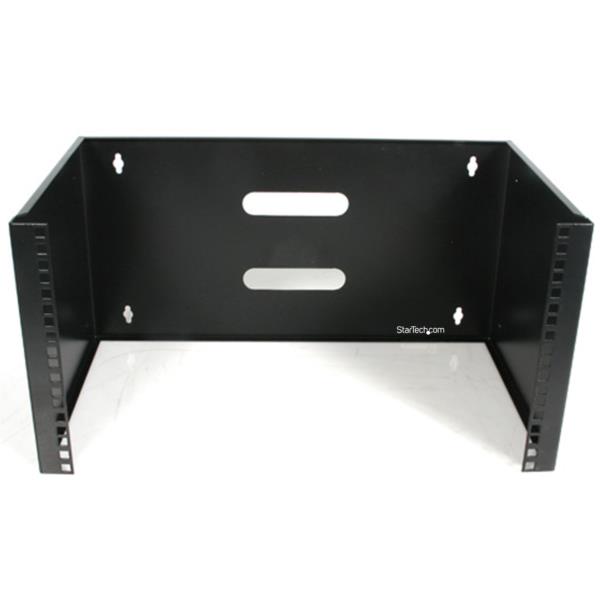 Soporte Montaje en Pared de 6U 12in Profundidad Rack Horizontal para Patch Panel Parcheo