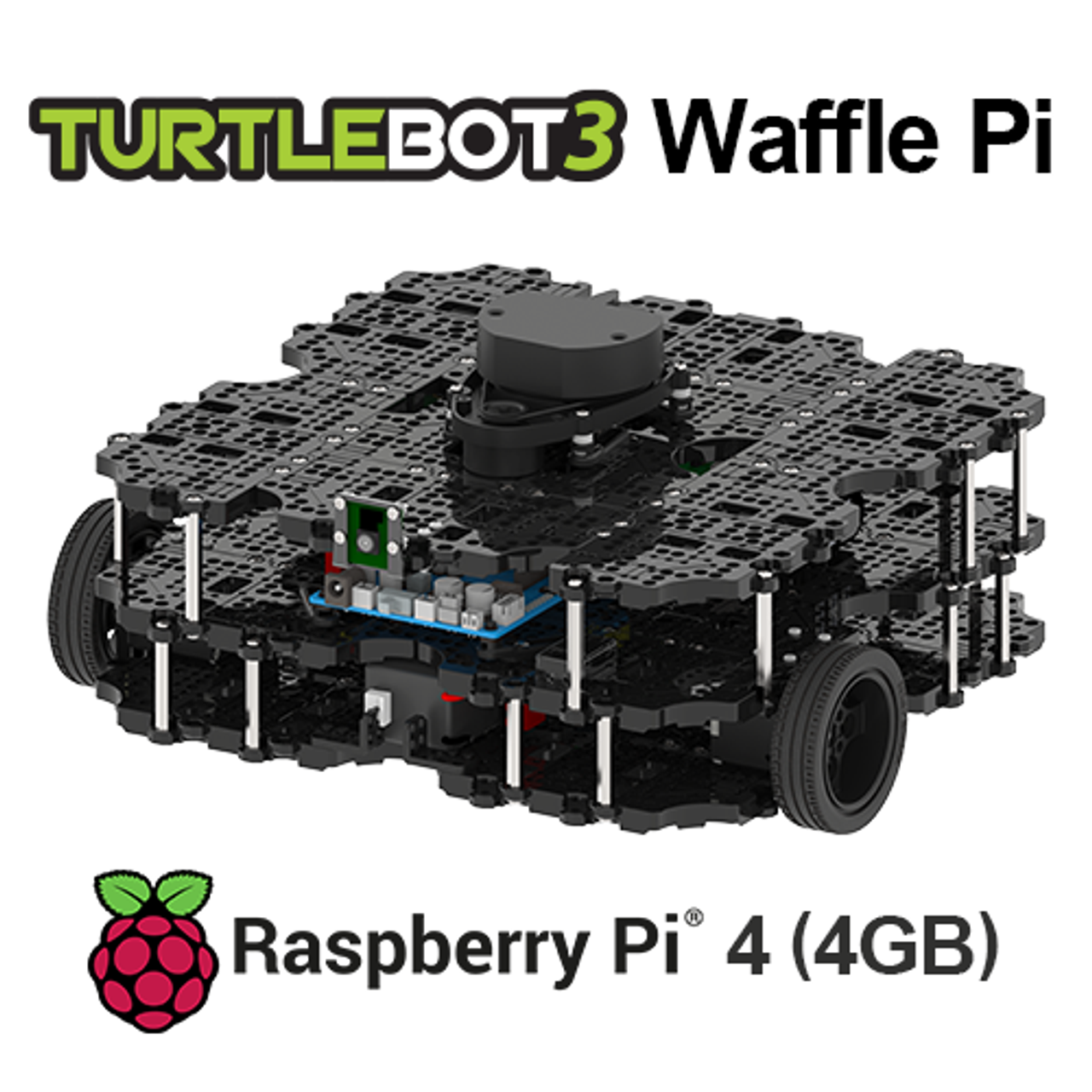 901-0119-302 TurtleBot 3 Waffle Pi RPi4 4GB [US]