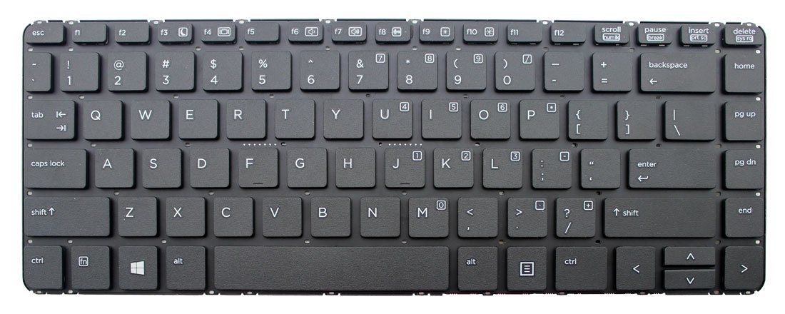 Teclado GENERICO (without frame) compatible con HP HP ProBook 440 G0 440 G1 445 G1 721520-001, US layout Black color