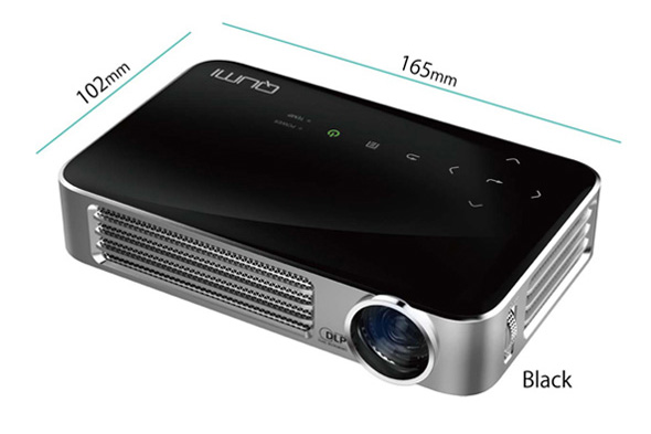 VIVITEK QUMI Q6 800 LUMEN WXGA 720P HD LED WIRELESS POCKET PROJECTOR - BLACK