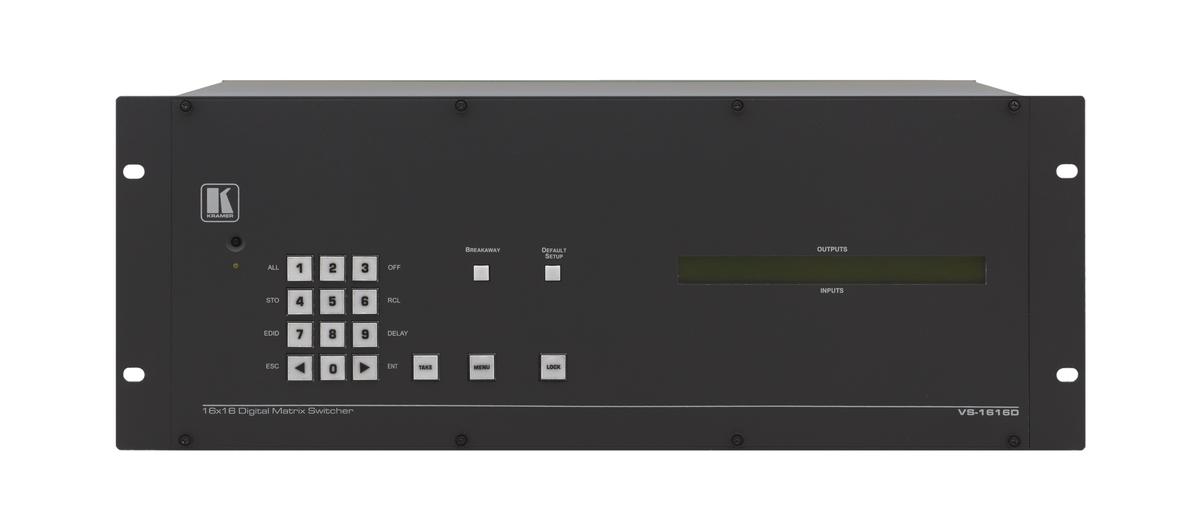 Kramer AV VS-1616D 2X2 to 16X16 Multi-Format Digital Matrix Switcher Frame
