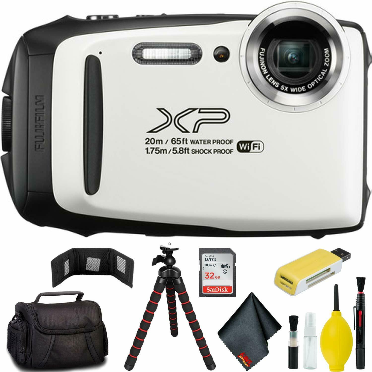 FUJIFILM FinePix XP130 Digital Camera (White) Pro Bundle KIT accesorios